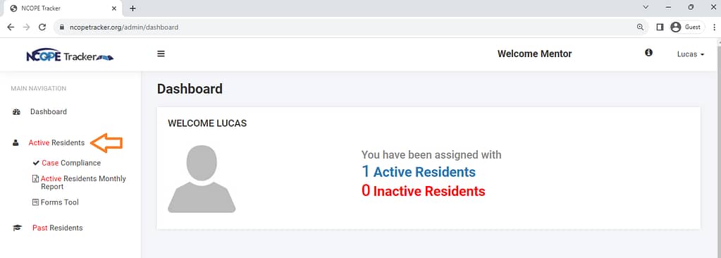 0 - Running Report - Step 1 - Click Active